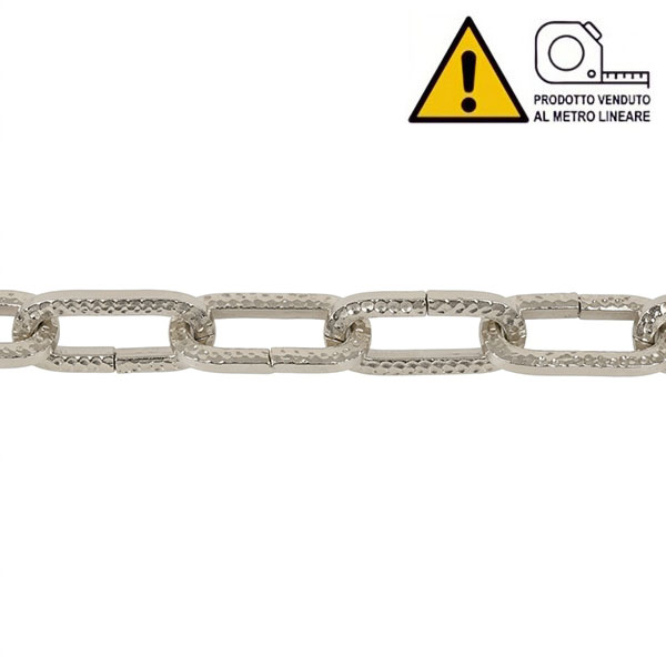 MINUTEX Catena Filo Quadro in Acciaio Nichelato MOD. 886 D.MM 2 - MINUTEX